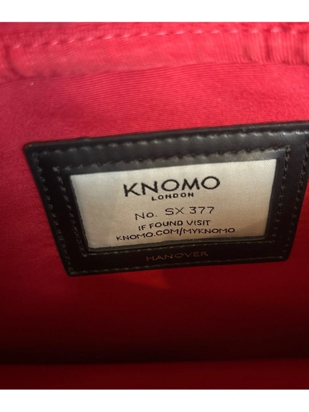 Knomo Womens Hanover 14 inch Laptop Briefcase Shoulder Work Bag in Black